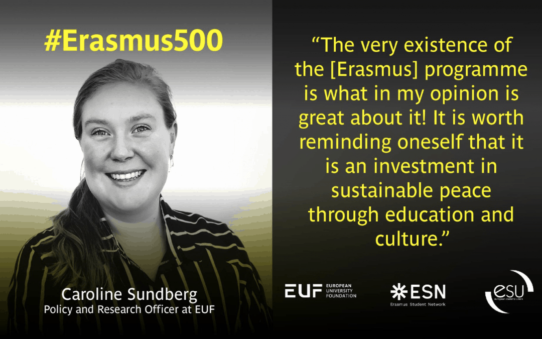 #Erasmus500 Policy Insights – Interview with Caroline Sundberg