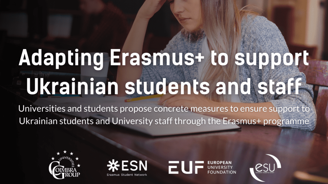 Adapting Erasmus+ to support Ukrainian students and staff