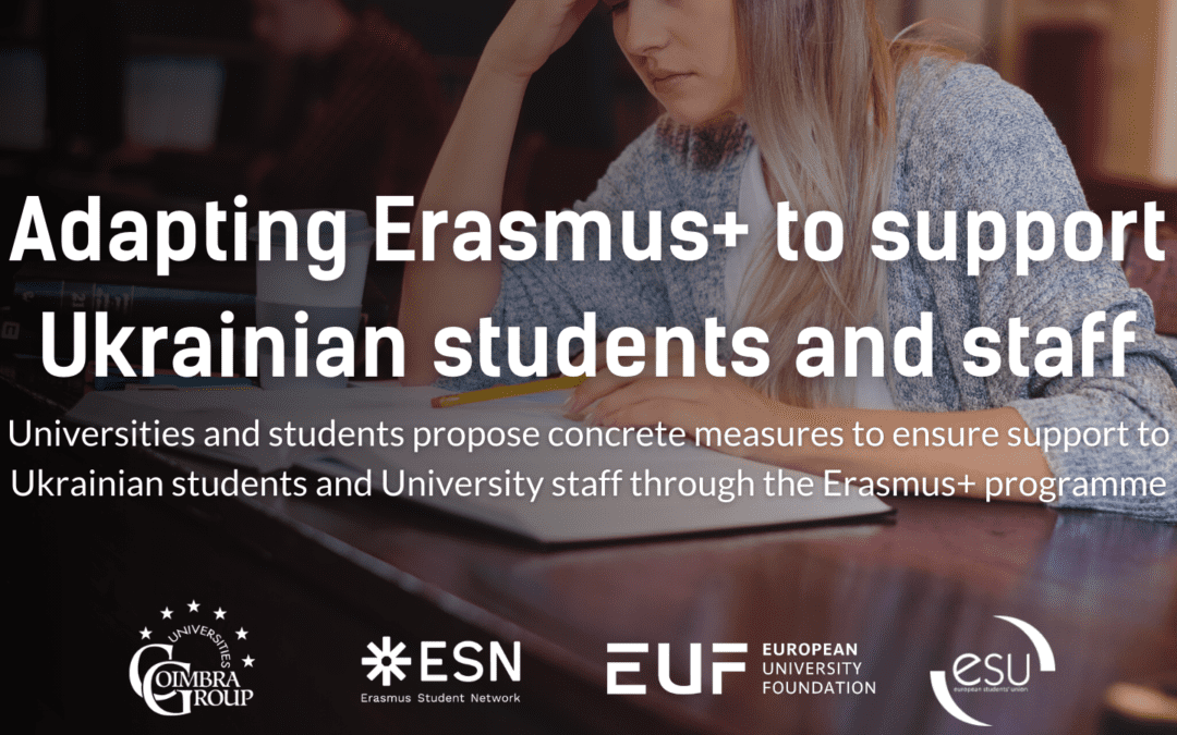 Adapting Erasmus+ to support Ukrainian students and staff