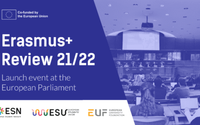 EUF, ESU and ESN launch the Erasmus+ review 21/22 report