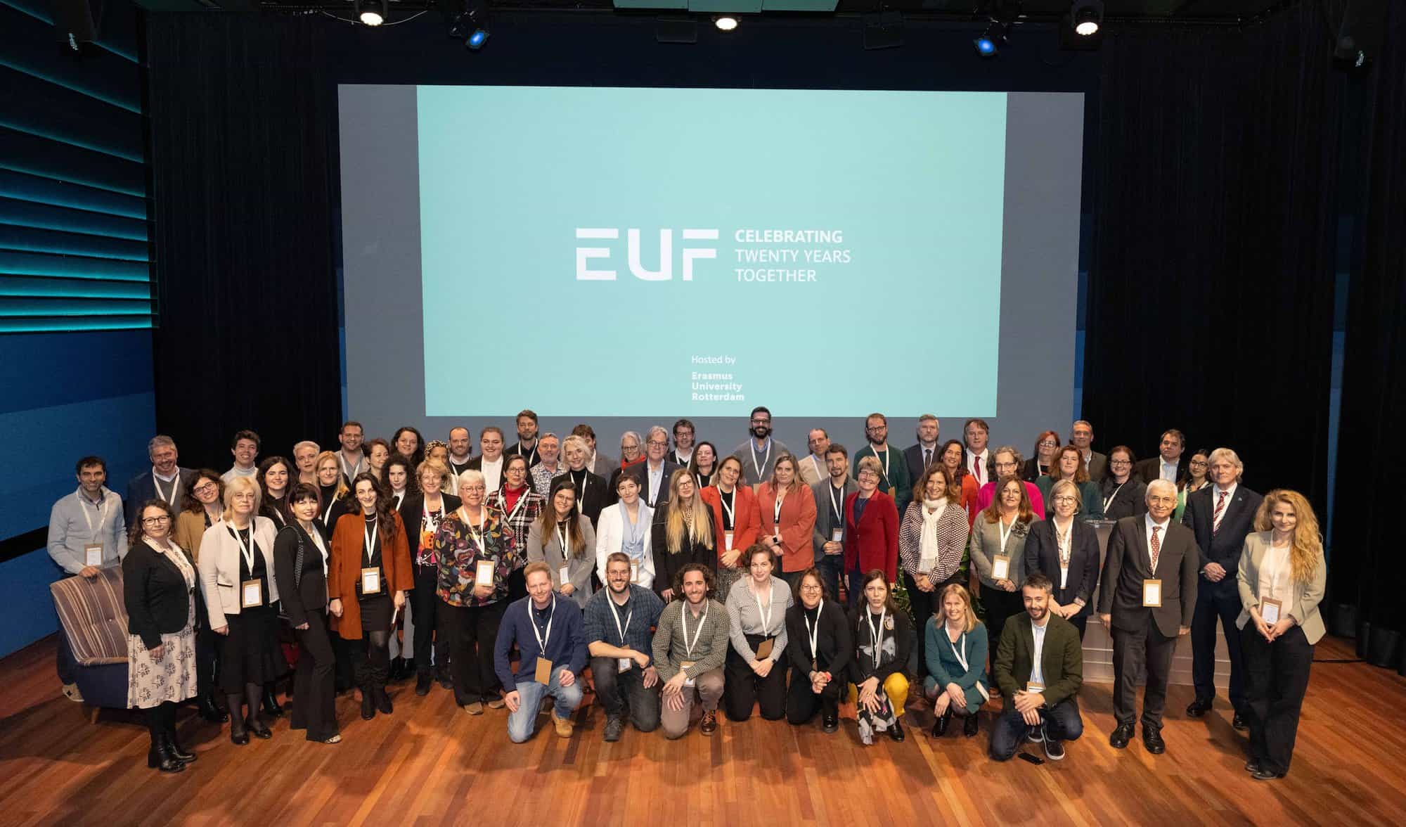 Group photo at the 20th anniversary of the EUF