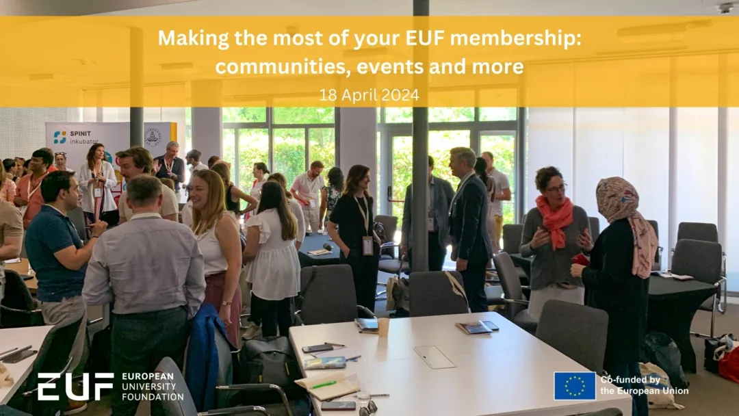 Making the most of your EUF membership: communities, events and more
