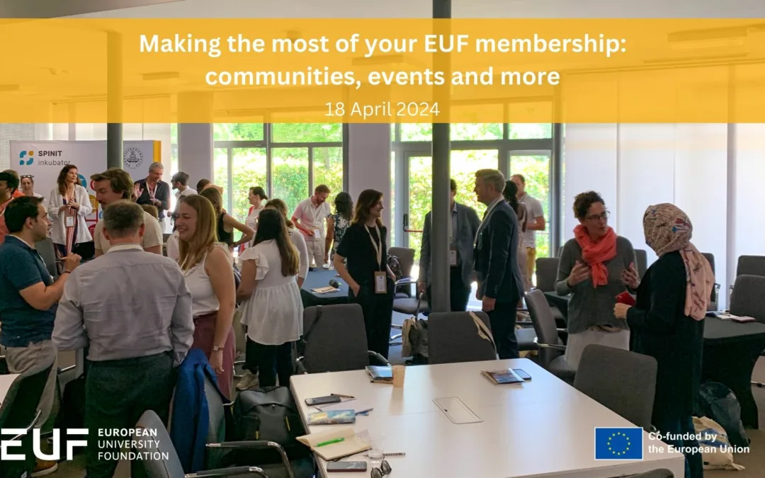 Making the most of your EUF membership: communities, events and more