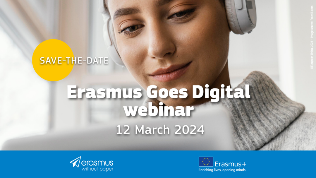 Save the date: Erasmus Goes Digital webinar