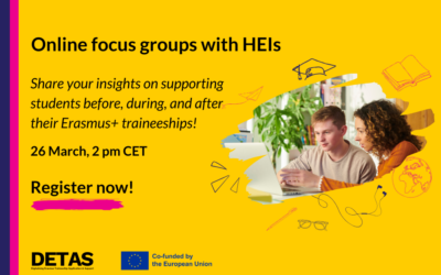 Call for Participants: Online Focus Group on Erasmus+ Internships & Mobility