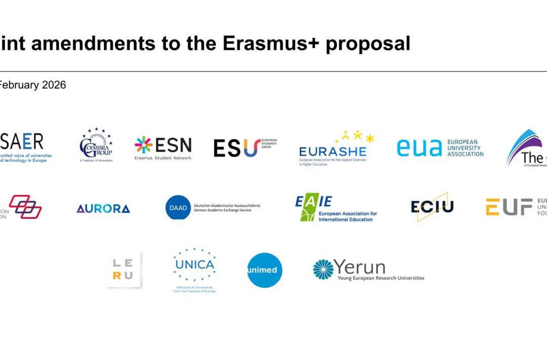 Joint Amendments to the Erasmus+ Proposal