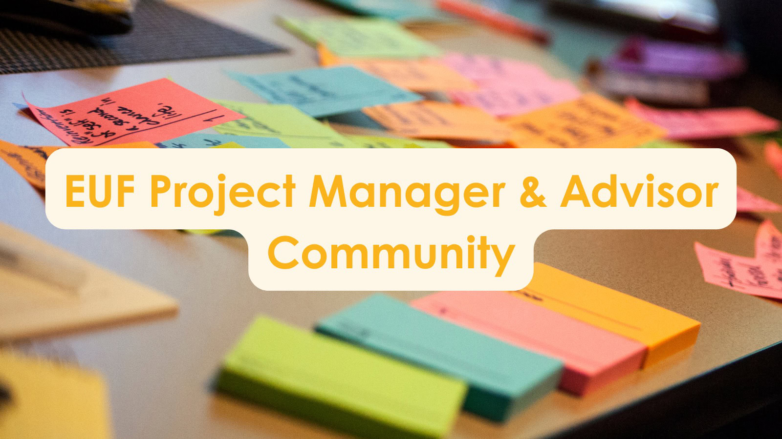 EUF Project manager and advisor community