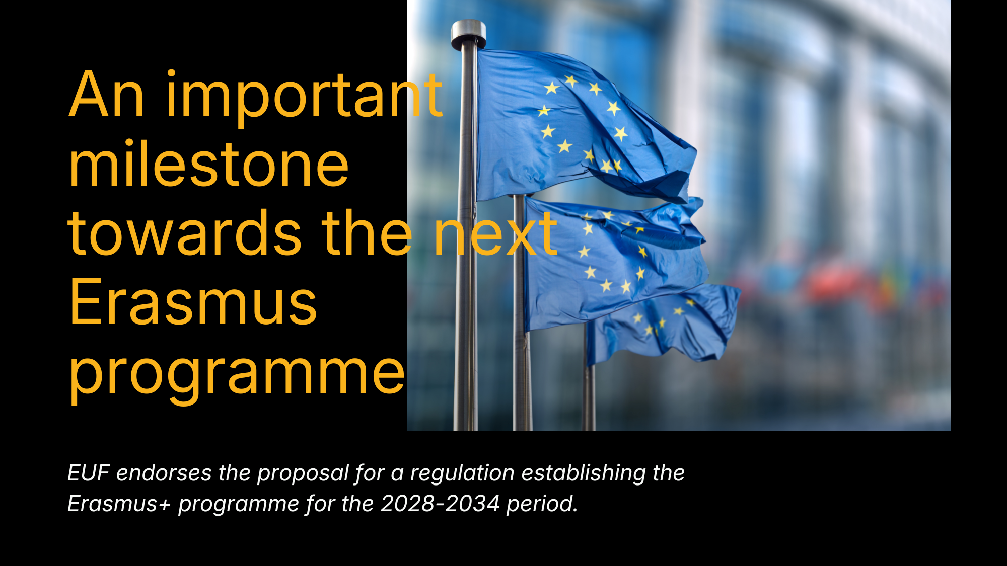 EUF endorsement of a regulation
